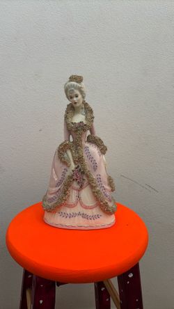 Vintage Porcelain Victorian Lady Figurine