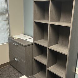 3 piece office desk set