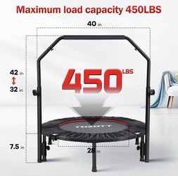 Tozott 40” Rebounder With Adjustable Foam Handle