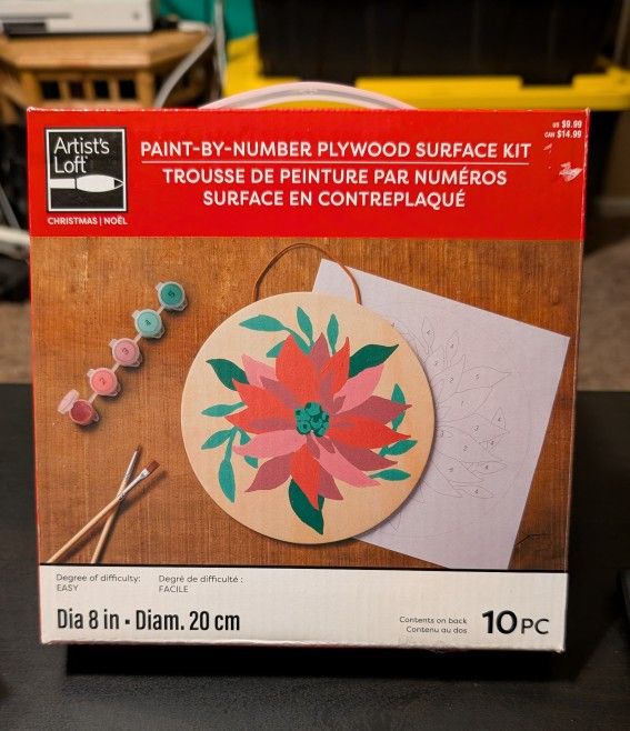 Paint By Number Christmas Flower