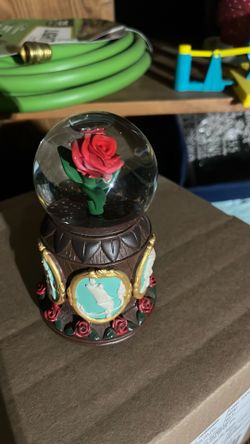 Disney Parks Beauty and the Beast Musical Rose Snowglobe