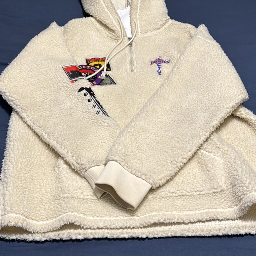 travis scott cactus trails half zip sherpa hoodie