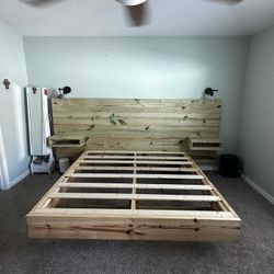 Custom Wood Bed Frame 