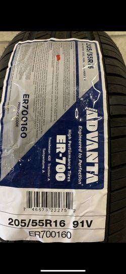 205/55R16 Advanta ER-700 New Tires