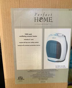 Perfect Home 1500W oscillating ceramic heater