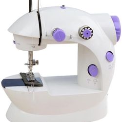 Mini Sewing Machine for Beginners,Portable Sewing Machine with 2 Speed(High-Low Speeds),2 Power Supply Method -3
