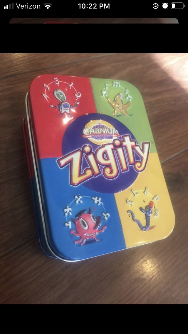New Cranium Zigity card game - family game