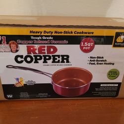 Red Copper Brand 1.5 Quart Pot