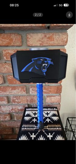 Carolina Panthers Thor Hammer Display Piece