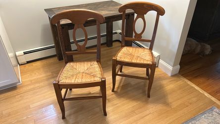 2 Pottery Barn dining chairs