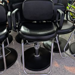 Salon Chairs - Collins Jeffco Sterling with Black Base