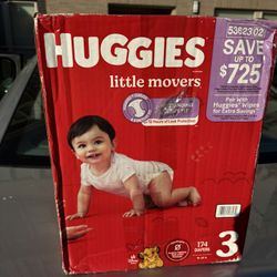 Huggies  Diapers Size 3 Lil Movers 
