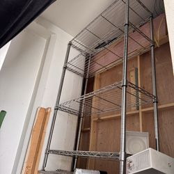 4 shelf silver metro rack