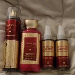 LUMINOUS  Bath And Body Works Bundle