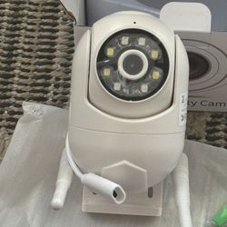 AI WIFI SECURITY CAMERA TILT PAN ROTATE ZOOM WATCH LIVE AND OR RECORD FROM ANYWHERE IN THE W