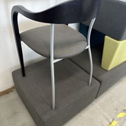 Dining Chairs Just Out Of The Box Never Been Used, Faux Leather With Wood And Metal Frames