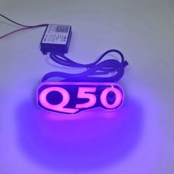 Infiniti Q50 New RGB Led  Grill Emblem For 2014-2025