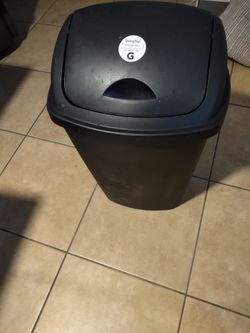 13 Gal Swing Top Trash Can - $5