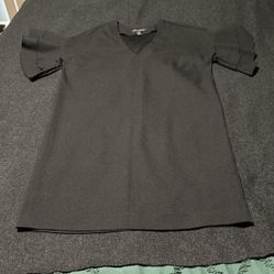 Banana Rebuild Shift Dress With Ruffle Sleeves