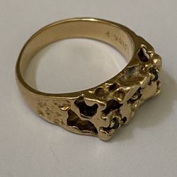10K Gold Nugget Ring