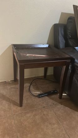 End tables will be cleaned before receiving