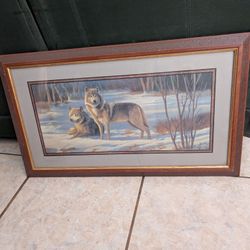 Home Interior Frame Picture The Wolf