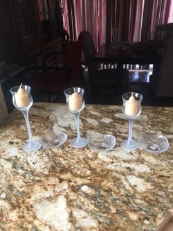 6pcs party lite candle holders