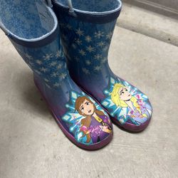 Frozen 2 Rainboots Size 1 