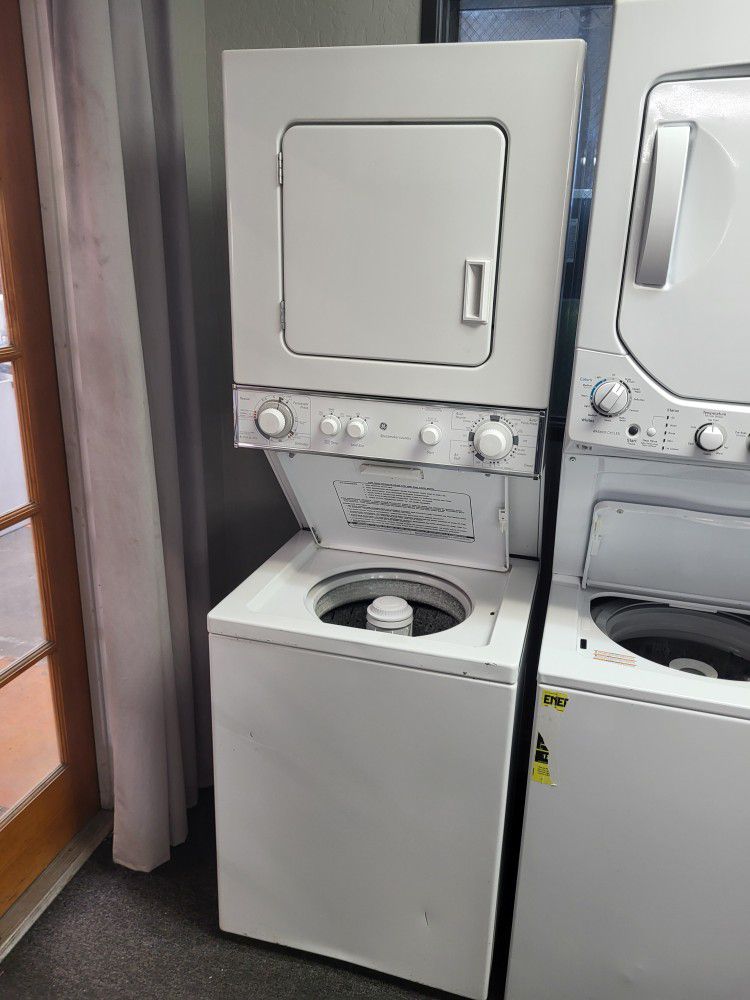 🌻 Spring Sale! GE Stack Washer & Electric Dryer Unit - Warranty Included 