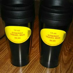 14 oz. Synergy Travel Mugs! New 