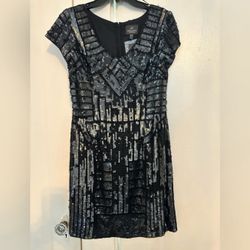 Sequin Black Dress-Adrianna Papell-Original Price $250.00