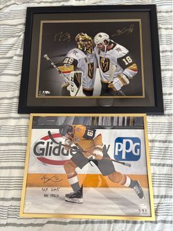 2 signed golden knights 16x20 !!!! Fanatics !!!