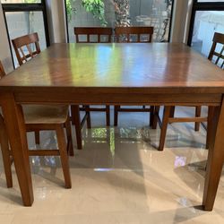 Wood Dining Table With 8 Chairs