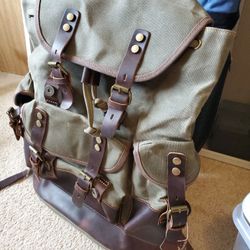 Brand new Military Style heavy duty canvas backpack Messenger bag