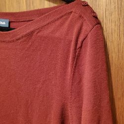 Mod Cloth Burgundy Sweater Buttons 3xl 3x