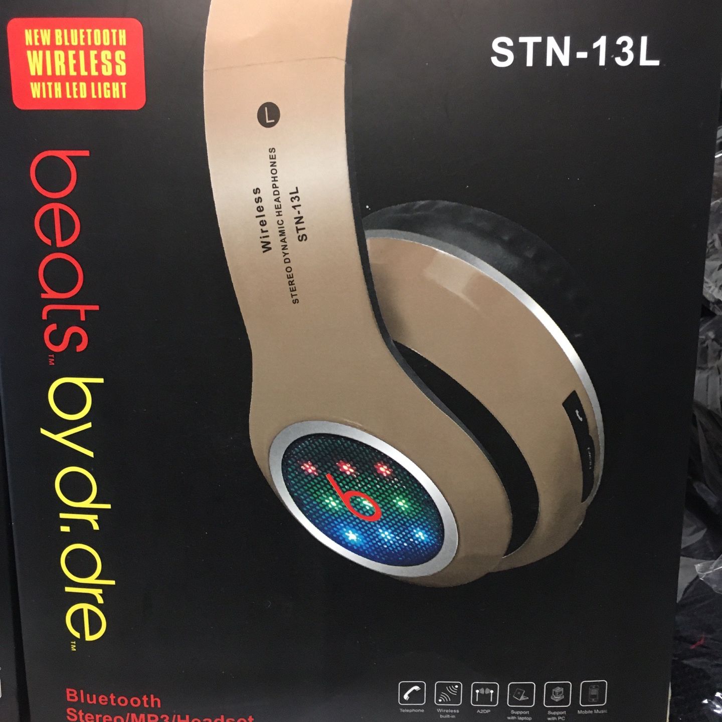 New Beats Headset Wireless With Led Light