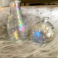 Glass decor miniature end cap 2.75x5.5in(7x14cm) 3.2x3.2in(8.1x8.1cm)