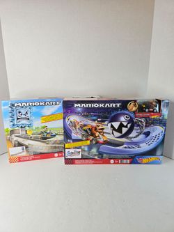 Nintendo HOT WHEELS MARIO KART Thwomp Ruins Track Set Luigi & Donkey Kong Chain Chomp 2021