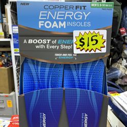 Copper Fit Energy Foam Insoles