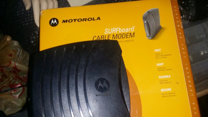 Motorola cable modem as a picture