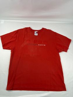 Tommy Jeans Men's Large Red Cotton Short Sleeve T-Shirt