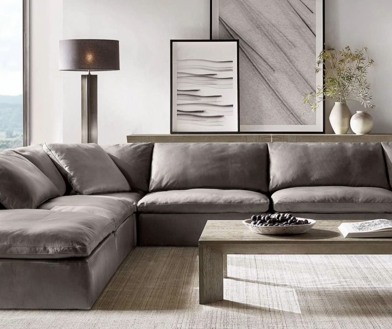 Restoration Hardware Leather Cloud