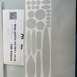 Honda paint chip sticker