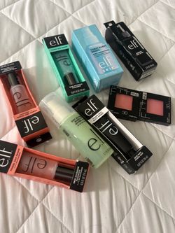 Elf primer , Elf hydration , Elf setting mist , fit me blush