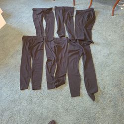 6 PAIR OF MOSSIMO LEGGING PANTS SIZE L SEE DESCRIPTION 