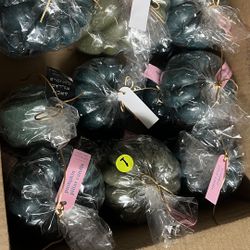 NEW Pumpkin Pillar Candles