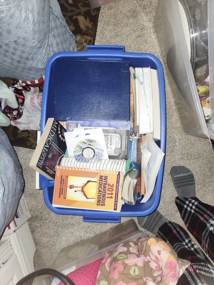Huge Tote Of Medical/Nursing Books