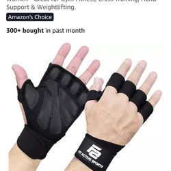 Fit Active Sports New Ventilated Weight Lifting Workout Gloves with Built-in Wrist Wraps for Men and Women - Great for Gym Fitness, Cross Training, Ha