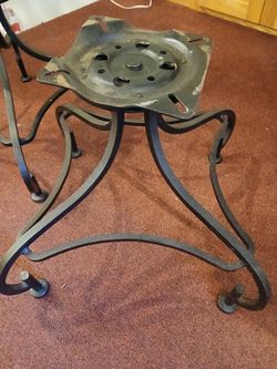 1972 antique cast-iron chairs