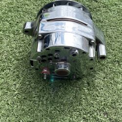 Chrome Altornator  1 Wire 100 Amp 